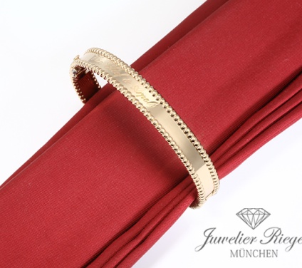 . Van Cleef & Arpels Armreif Perlee Signature Gelbgold 750 Gr S VCARP3K600 Gold