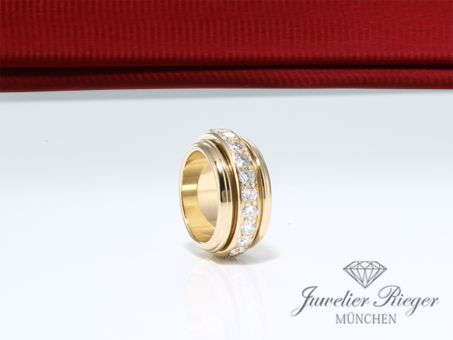 Bild 4 der Galerie: Piaget Ring Possession Gelbgold 750 22 Diamanten Brillanten Gr. 52 Schmuck Gold