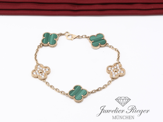 Bild 1 der Galerie: Van Cleef & Arpels Armband Vintage Alhambra Gelbgold 750 Diamanten VCARO7GQ00
