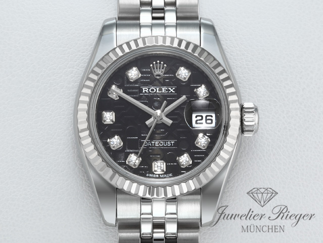 Bild 1 der Galerie: Rolex Lady Datejust 179174 Edelstahl Weissgold 750 Diamanten Automatik Gold