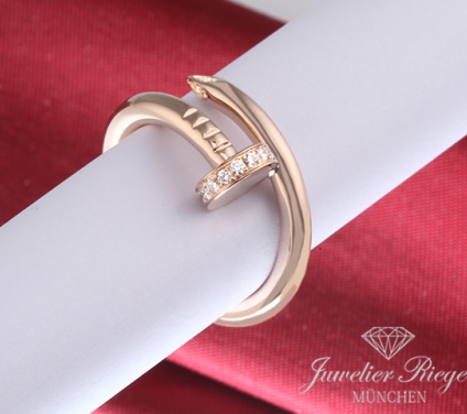 . Cartier Ring Juste un Clou Klassisches Modell Gr. 54 2020 Rosegold 750 Diamanten