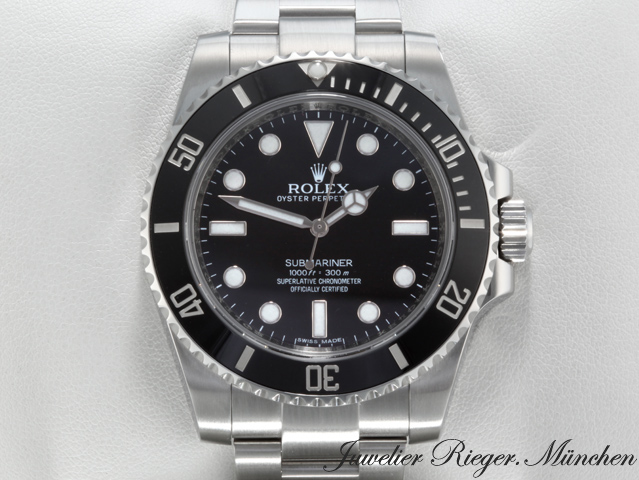Bild 1 der Galerie: Rolex Submariner 40 mm 114060 2015 LC100 Edelstahl Automatik Stahl