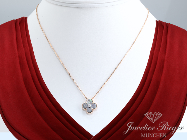 Van Cleef & Arpels Collier Vintage Alhambra Rosegold 750 Holiday Edition 2014