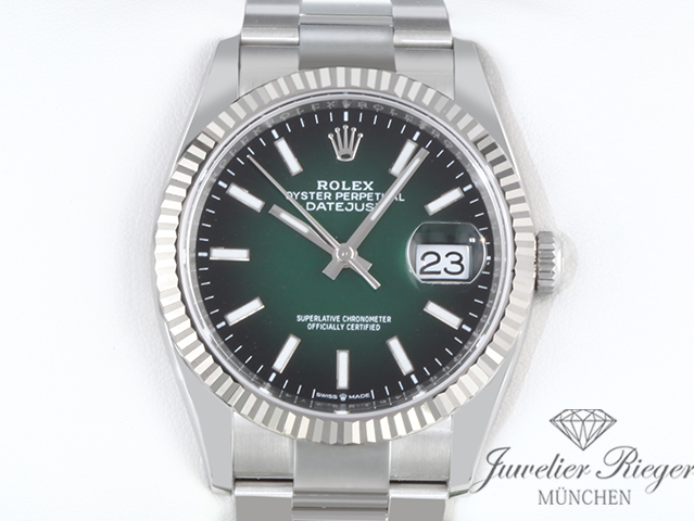 Bild 1 der Galerie: Ungetragen Rolex Datejust 36 126234 2026 Stahl Weissgold 750 Automatik Gold