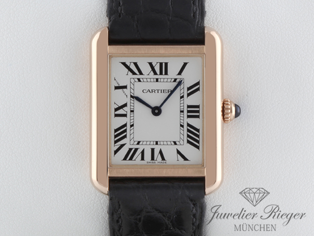 Cartier Lady Tank Solo Edelstahl Rosegold 750 2021 W5200024 Stahl Gold Damen